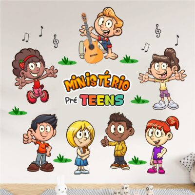 Adesivo de Parede Infantil Ministério Pré Teens