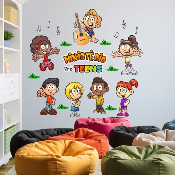 Adesivo de Parede Infantil Ministério Pré Teens - Imagem 2