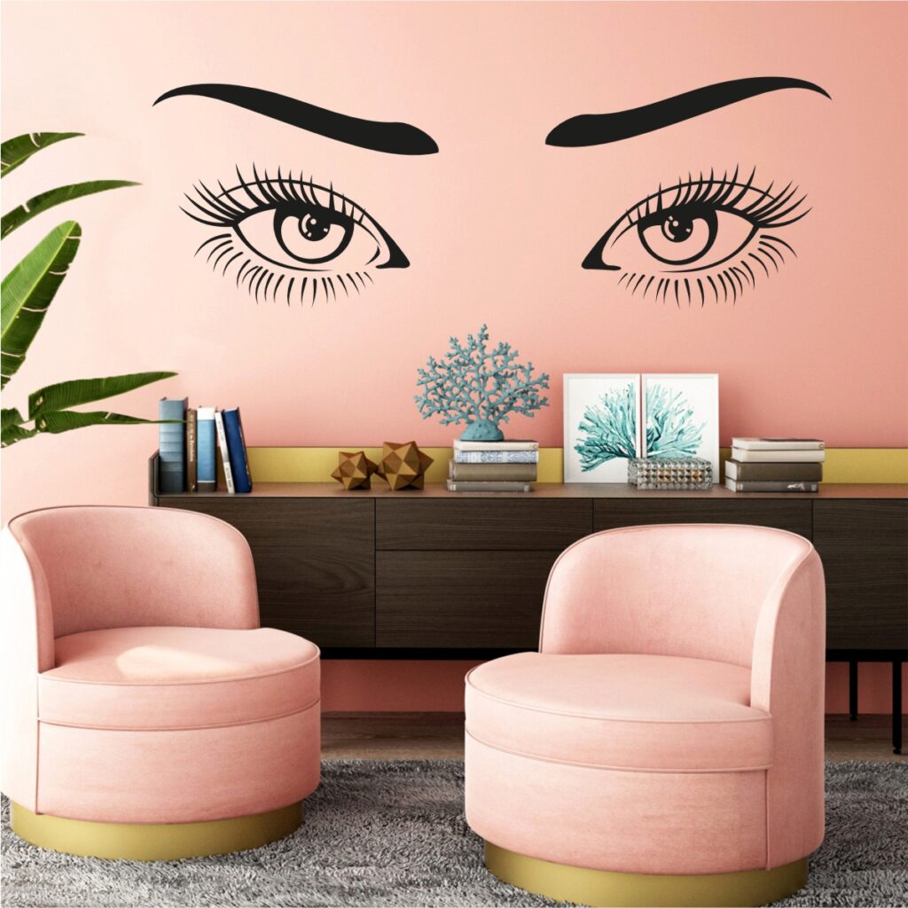 Adesivo de Parede Olhos de Mulher