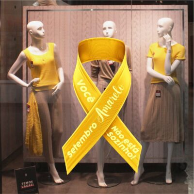 Adesivo Vitrine Setembro Amarelo N1