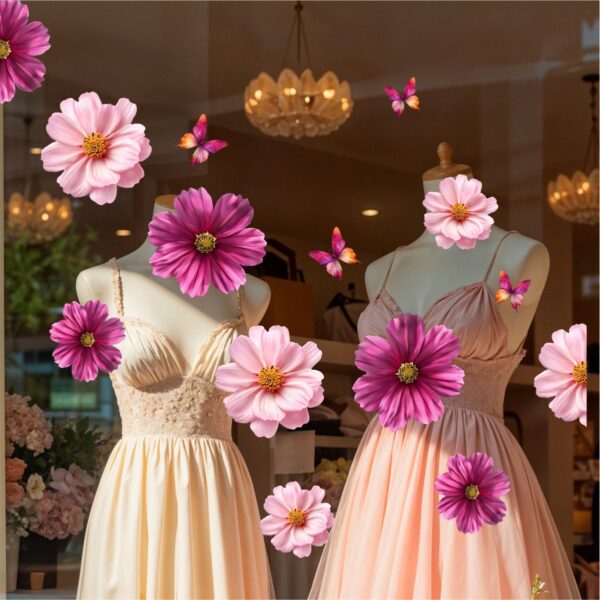 Adesivo Vitrine Primavera N15 - Imagem 2