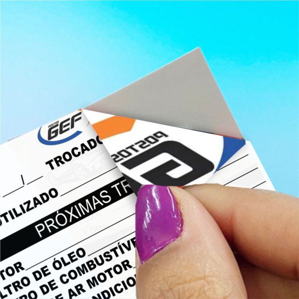 Adesivo Para Carro Troca De Óleo Personalizado - Imagem 2