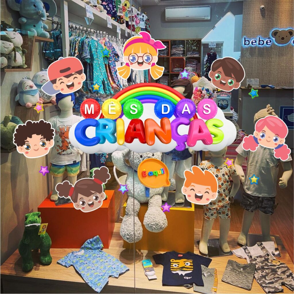 Adesivo Vitrine dia das Crianças N15