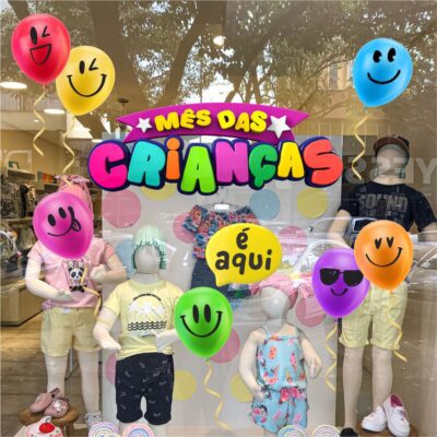Adesivo Vitrine dia das Crianças N16