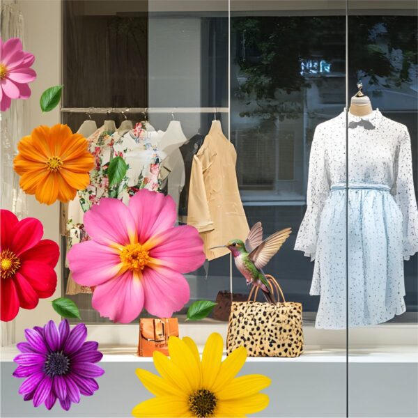 Adesivo Vitrine Primavera N16 - Imagem 2