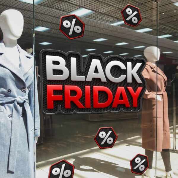 Adesivo Vitrine Black Friday N15 - Imagem 2