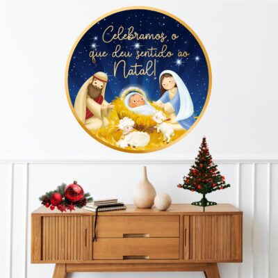 Adesivo de Parede Natal Presépio Jesus