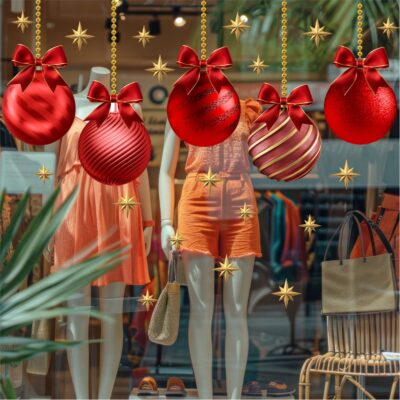 Adesivo Vitrine de Natal N37