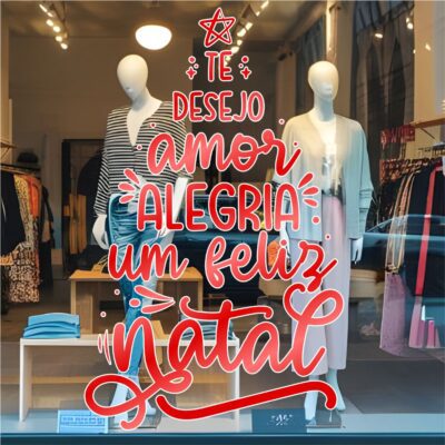 Adesivo Vitrine de Natal N38