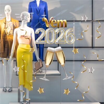 Adesivo Vitrine Ano Novo N16
