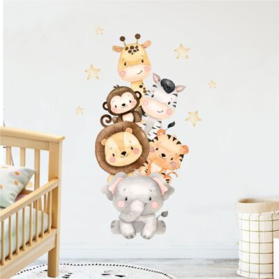 Adesivo de Parede Infantil Safari Pintura Menino