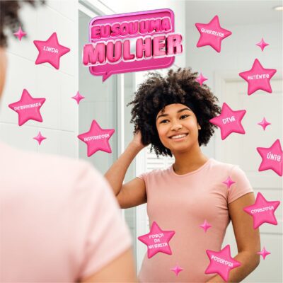 Adesivo Decorativo para Espelho Dia das Mulheres
