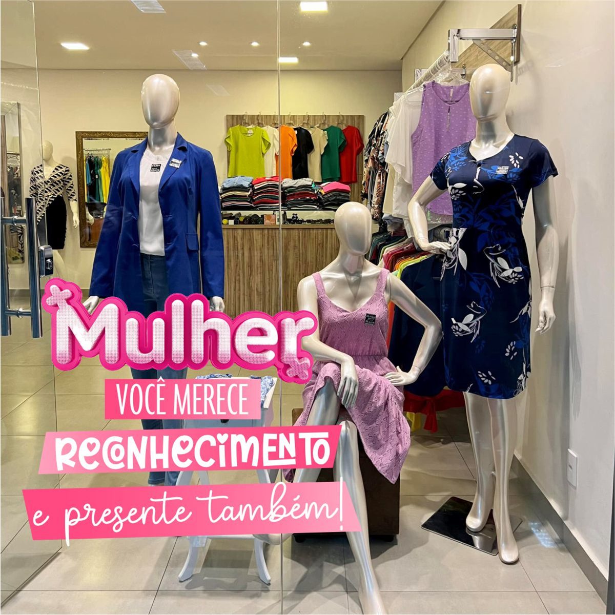 Adesivo Vitrine dia das Mulheres N9 - Imagem 2