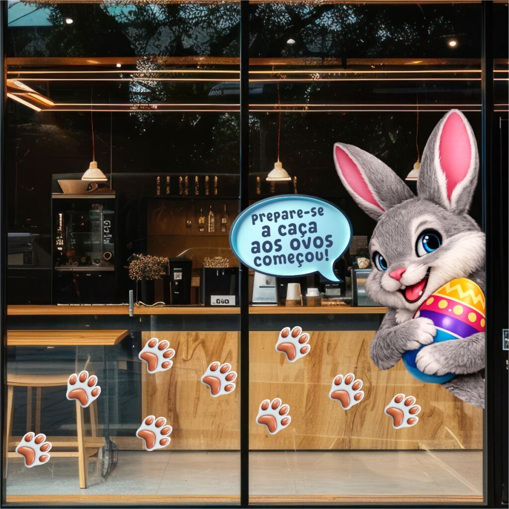 Adesivo Vitrine de Páscoa N22