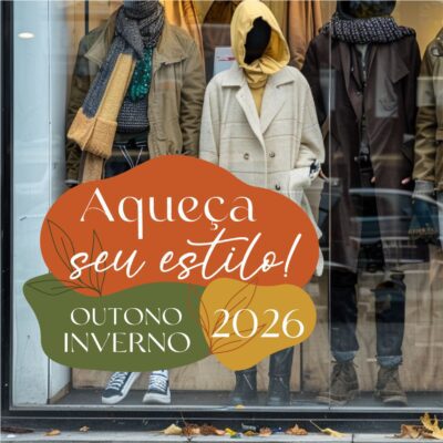 Adesivo Decorativo Vitrine Outono Inverno N7