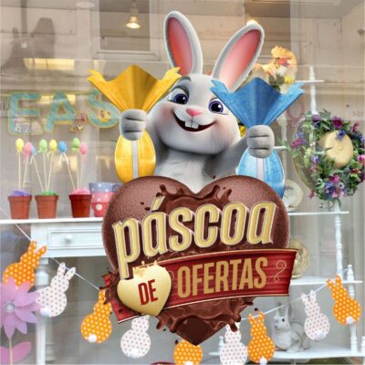 Adesivo Vitrine de Páscoa N24