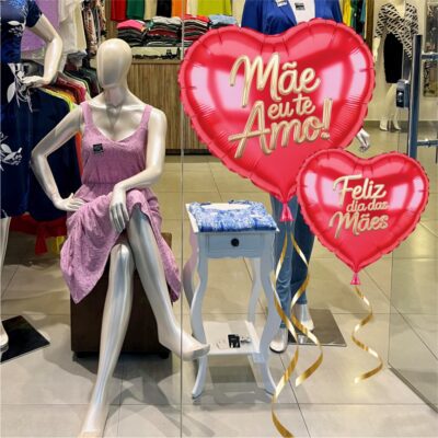 Adesivo Vitrine dia das Mães N26