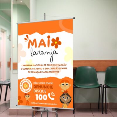 Banner Lona Campanha Maio Laranja N1