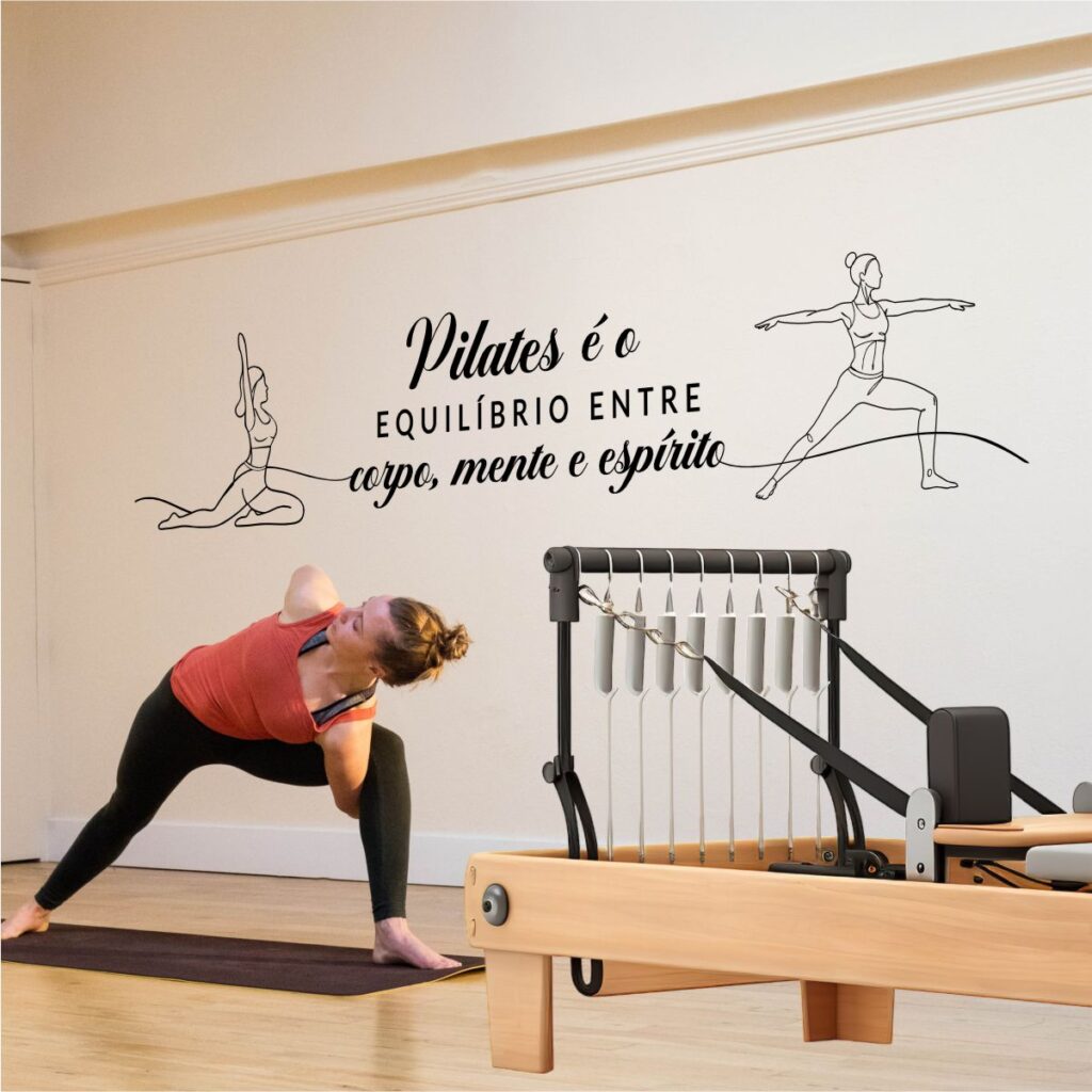Adesivo de Parede Equilíbrio Pilates