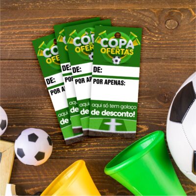 Cartão Tag Promoção Copa Do Mundo Sinalizador Clientes N1