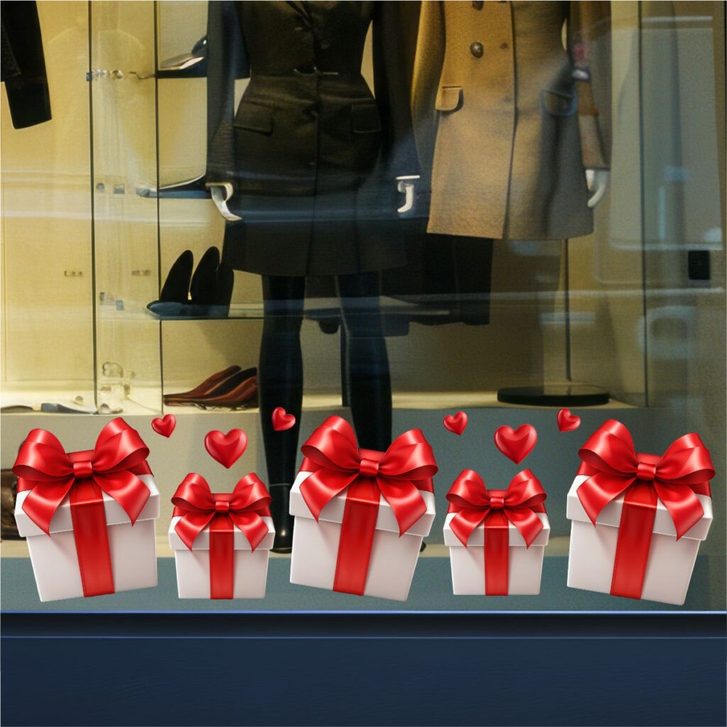 Adesivo Vitrine dia dos Namorados N30