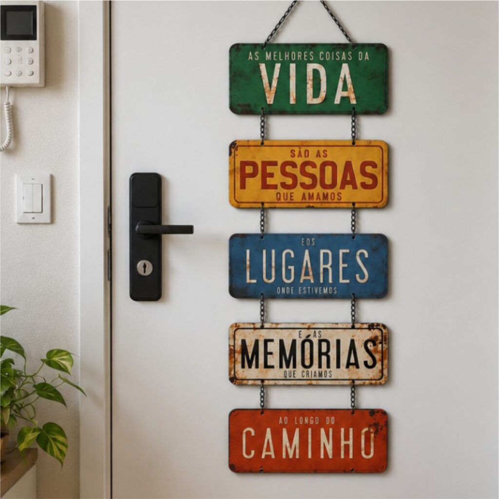 Placa Decorativa Cascata Frases Motivacionais N1