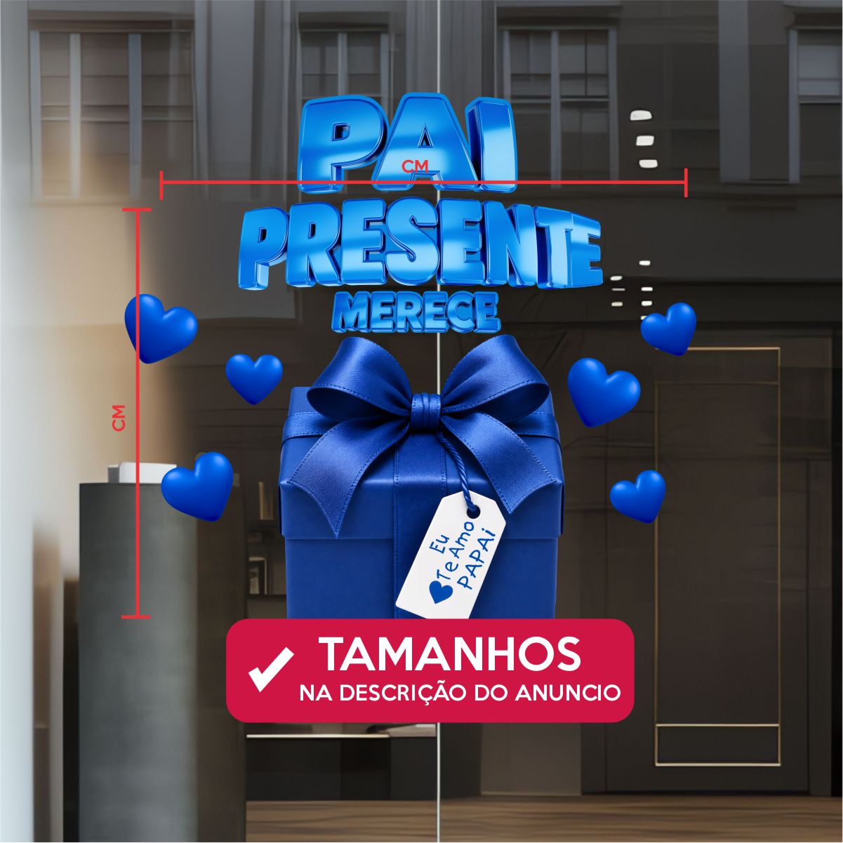 Adesivo Decorativo Vitrine Dia dos Pais N22 - Imagem 4