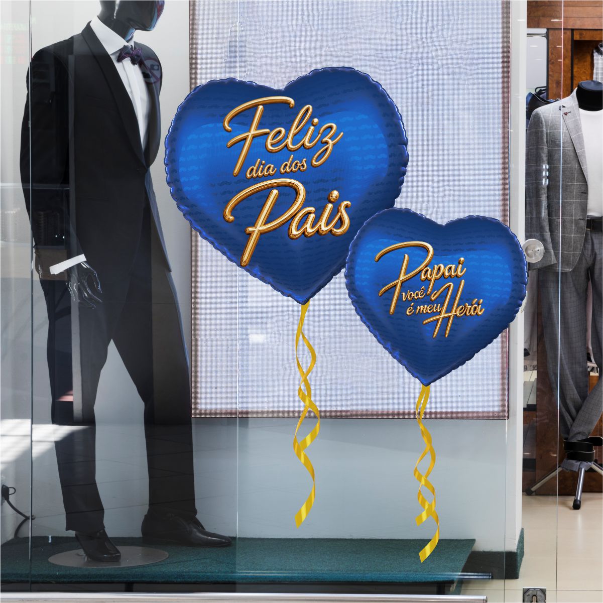 Adesivo Decorativo Vitrine Dia dos Pais N23