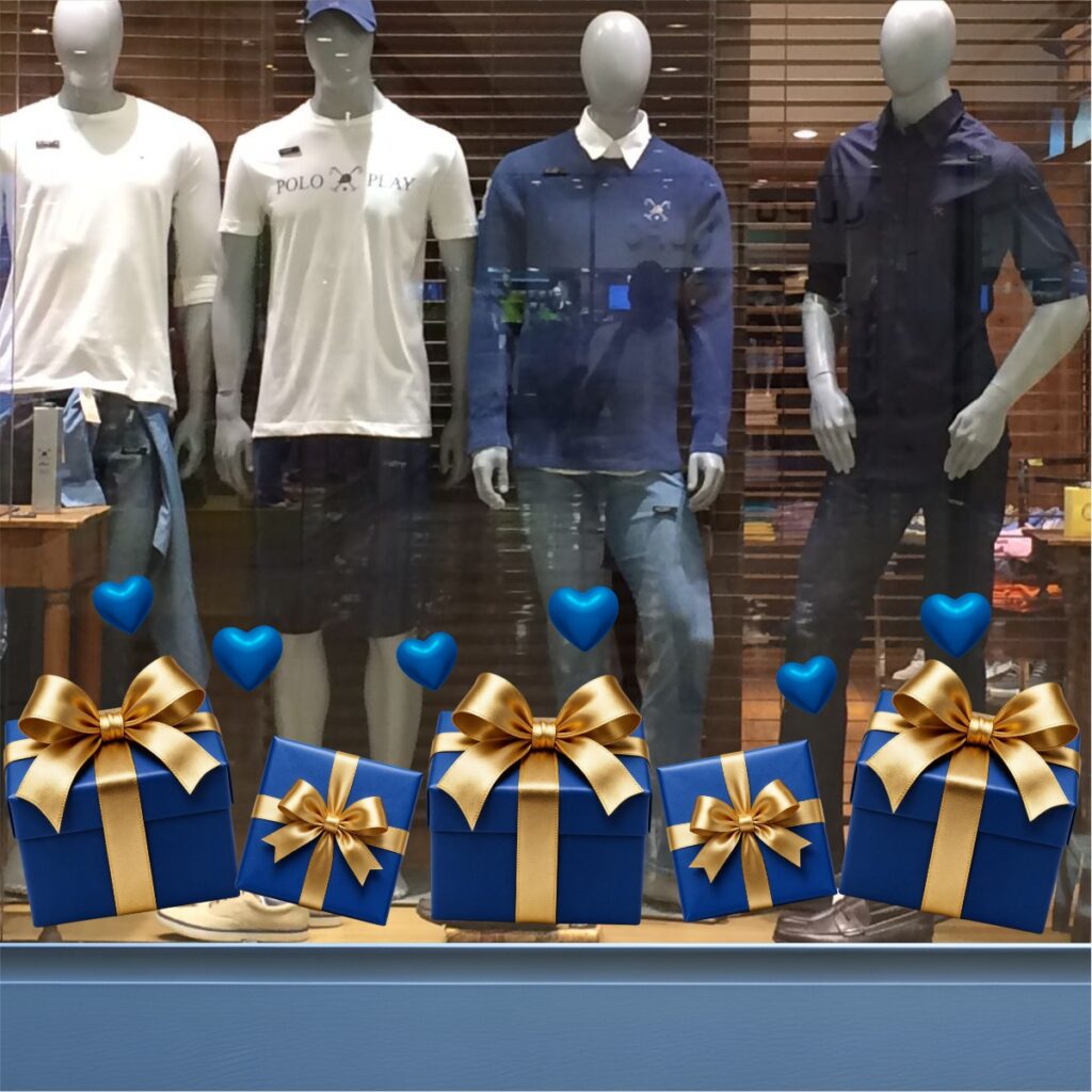 Adesivo Decorativo Vitrine Dia dos Pais N24
