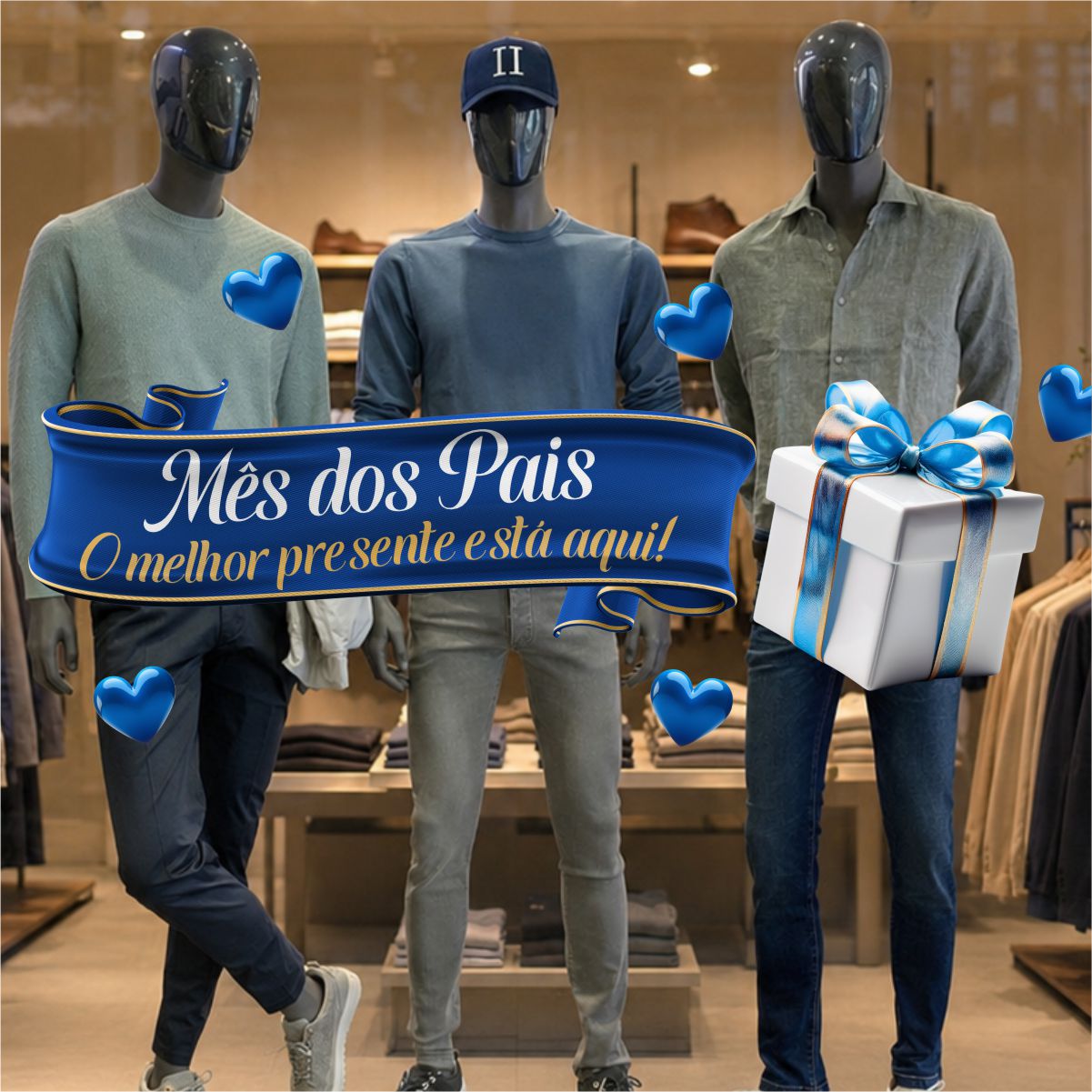 Adesivo Decorativo Vitrine Dia dos Pais N25
