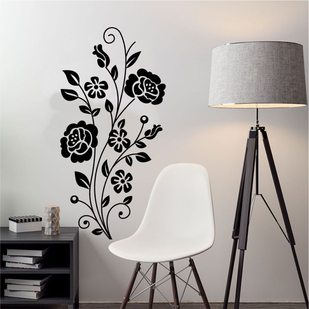 Adesivo De Parede Floral N10