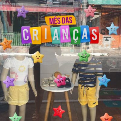 Adesivo Vitrine dia das Crianças N17