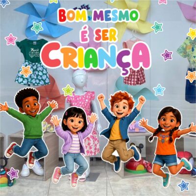 Adesivo Vitrine dia das Crianças N18