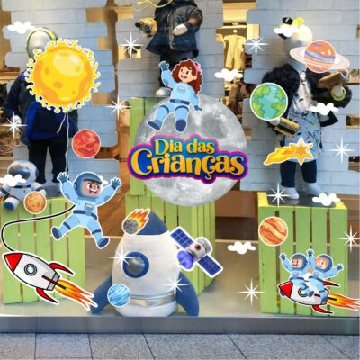 Adesivo Vitrine dia das Crianças N19