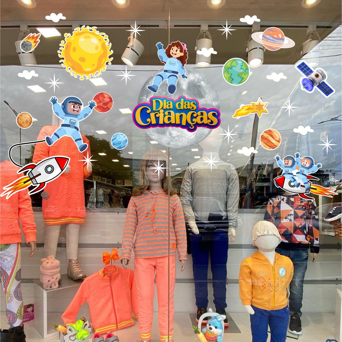 Adesivo Vitrine dia das Crianças N19 - Imagem 2