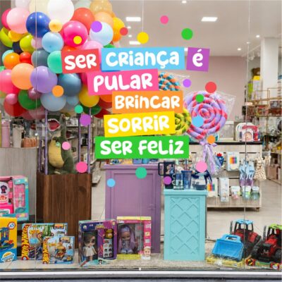 Adesivo Vitrine dia das Crianças N20
