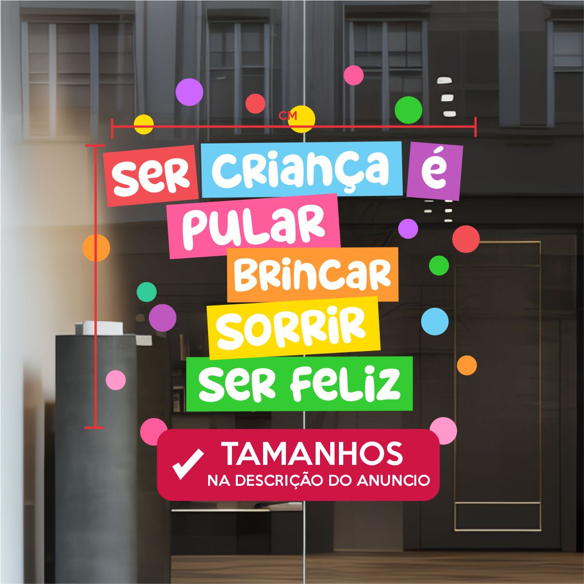 Adesivo Vitrine dia das Crianças N20 - Imagem 4