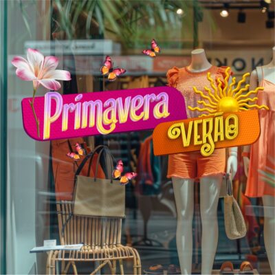 Adesivo Vitrine Primavera N18