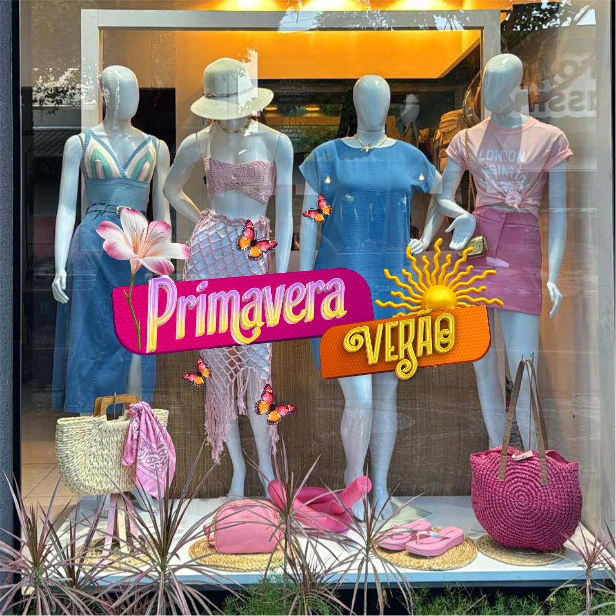 Adesivo Vitrine Primavera N18 - Imagem 3