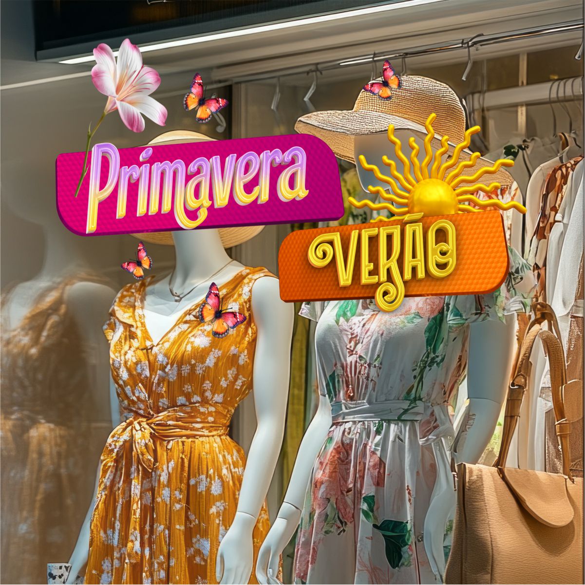Adesivo Vitrine Primavera N18 - Imagem 2