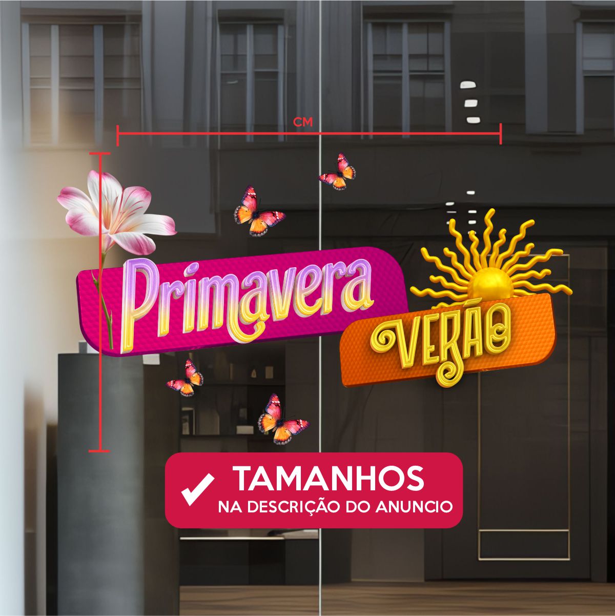 Adesivo Vitrine Primavera N18 - Imagem 4