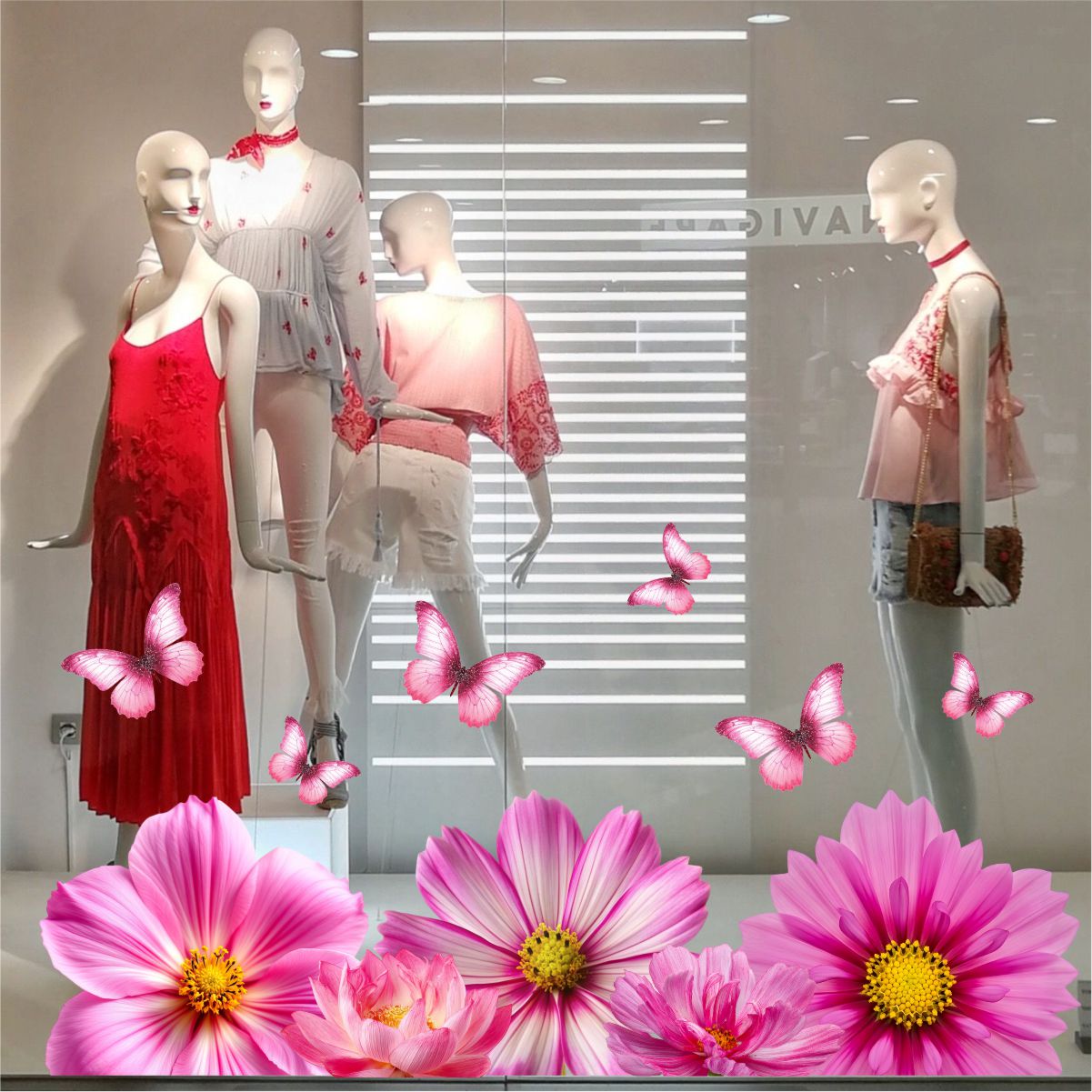 Adesivo Vitrine Primavera N19