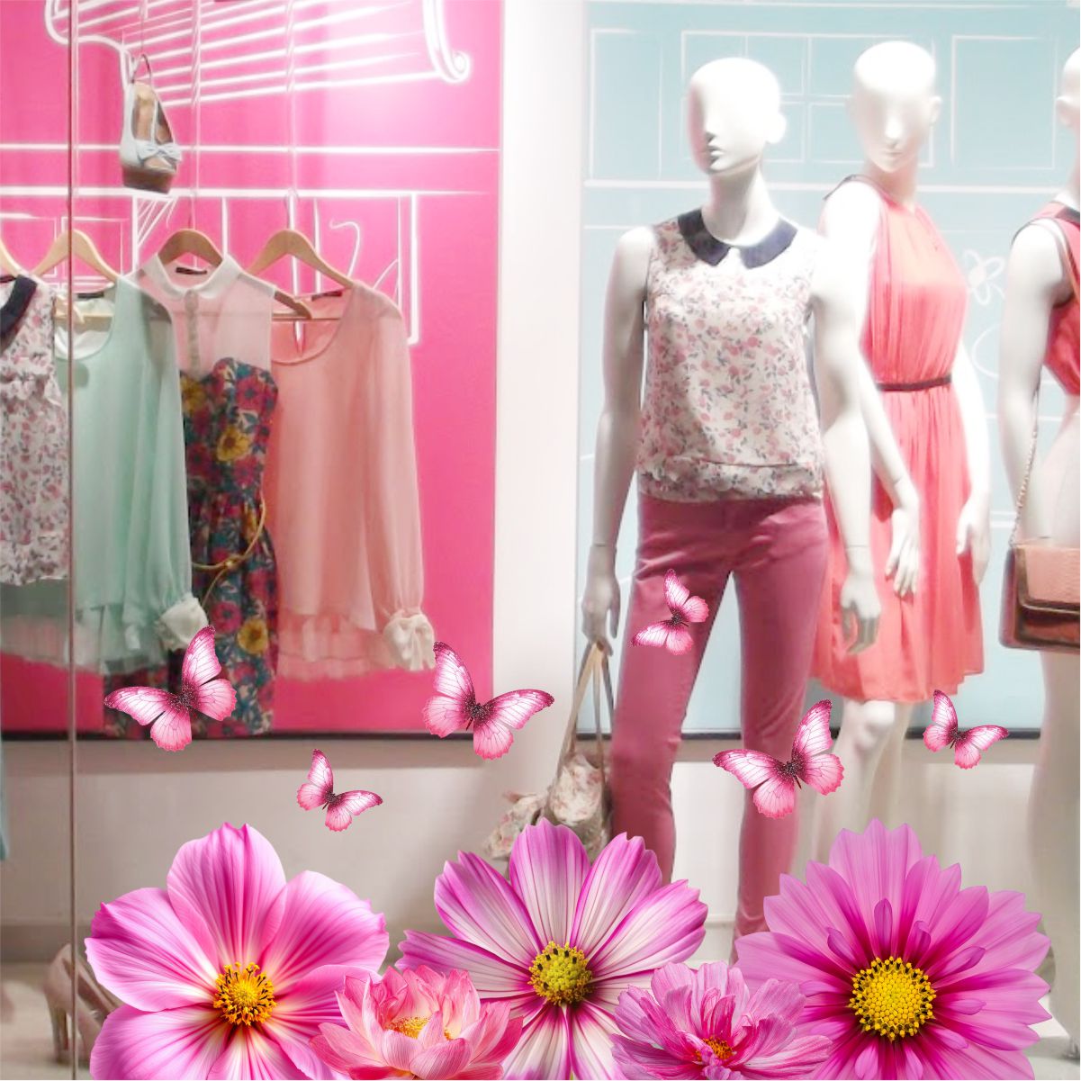 Adesivo Vitrine Primavera N19 - Imagem 2