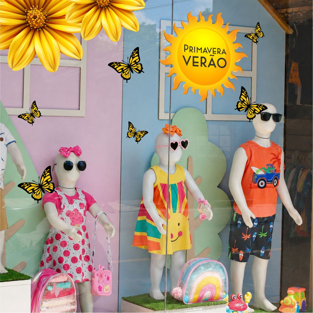 Adesivo Vitrine Primavera N20 - Imagem 3