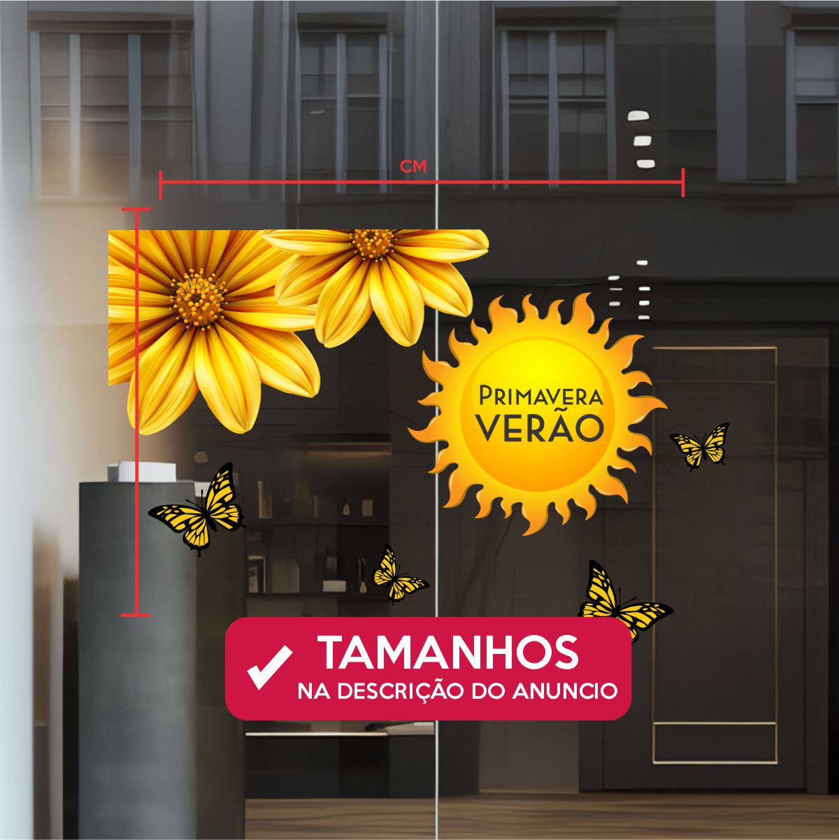 Adesivo Vitrine Primavera N20 - Imagem 4