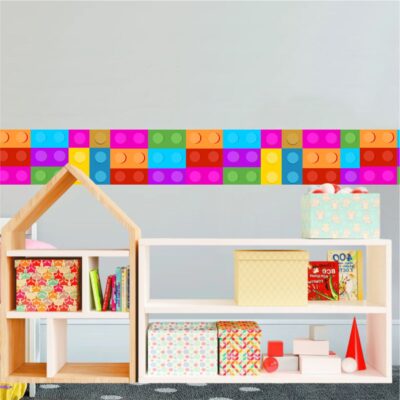 Adesivo de Parede Faixa Infantil Lego