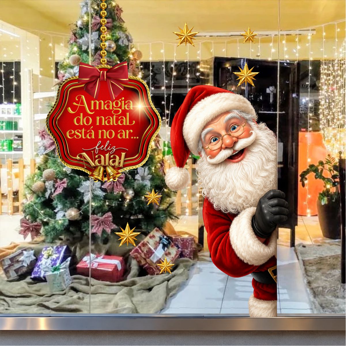 Adesivo Vitrine de Natal N40
