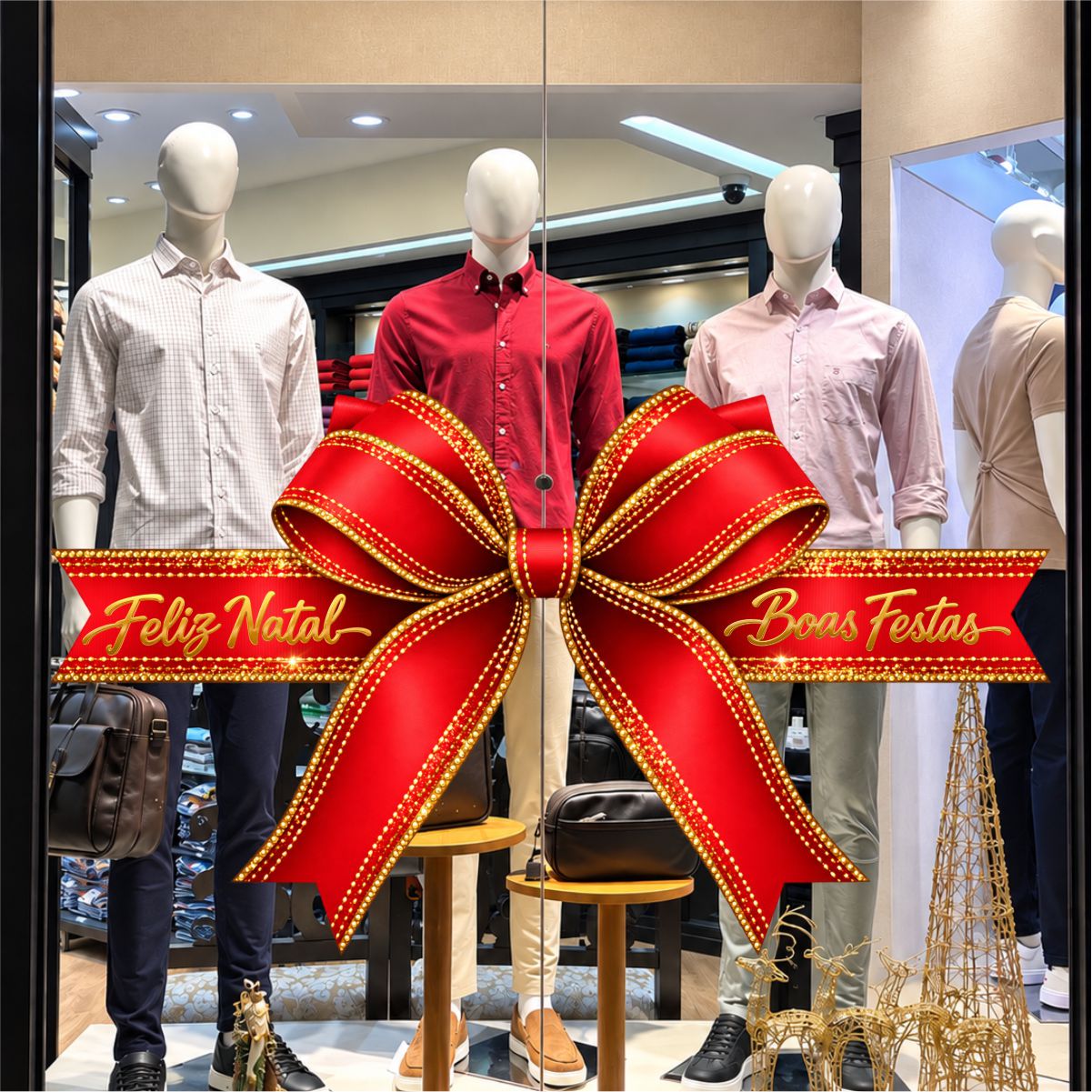 Adesivo Vitrine de Natal N41