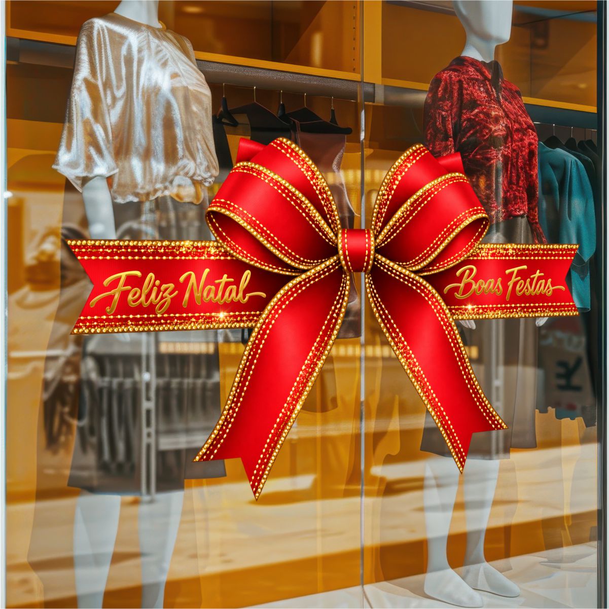Adesivo Vitrine de Natal N41 - Imagem 2