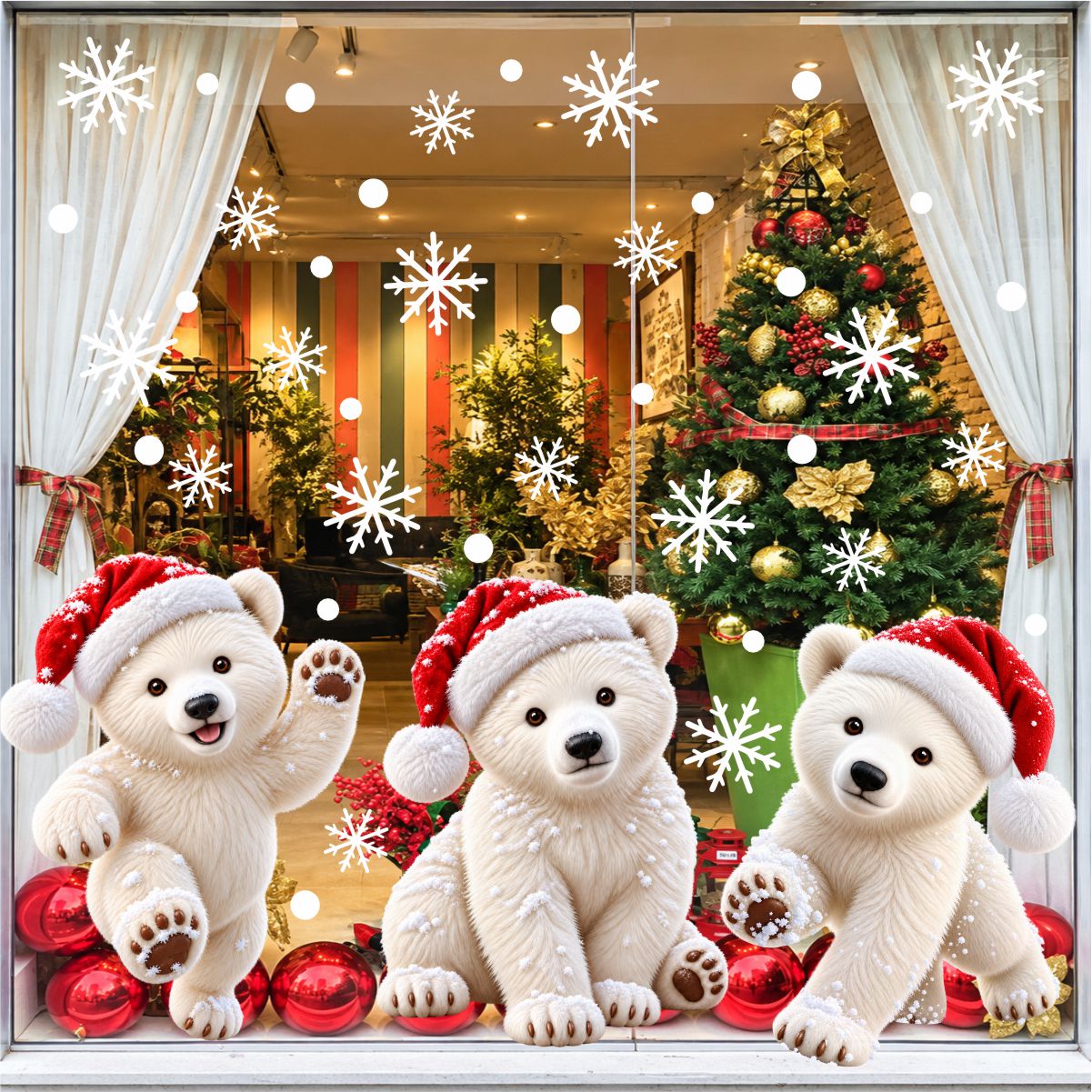 Adesivo Vitrine de Natal N42